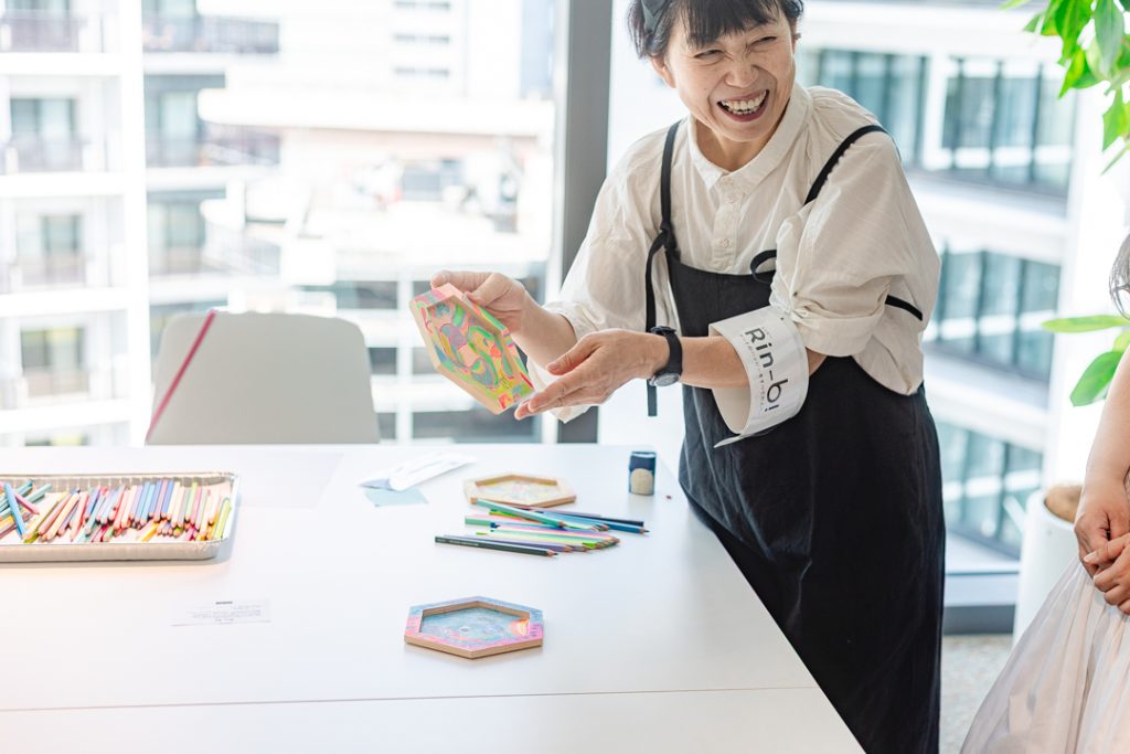 カラフルパズル作成の様子