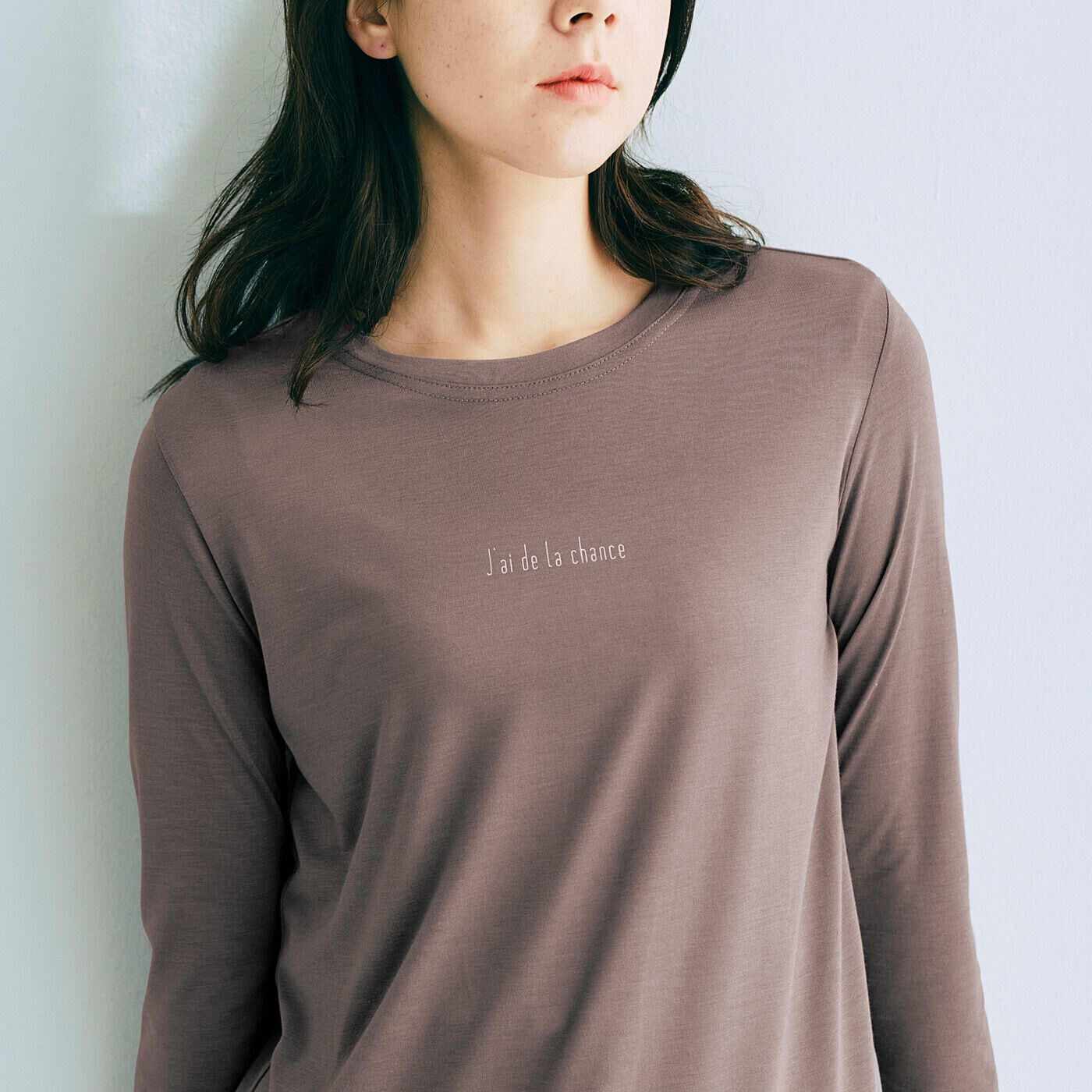 Real Stock|吸汗速乾でさらりと快適　Tシャツ見えするロゴ入りインナー〈レモン〉|これは参考画像です。お届けするカラーとは異なります。