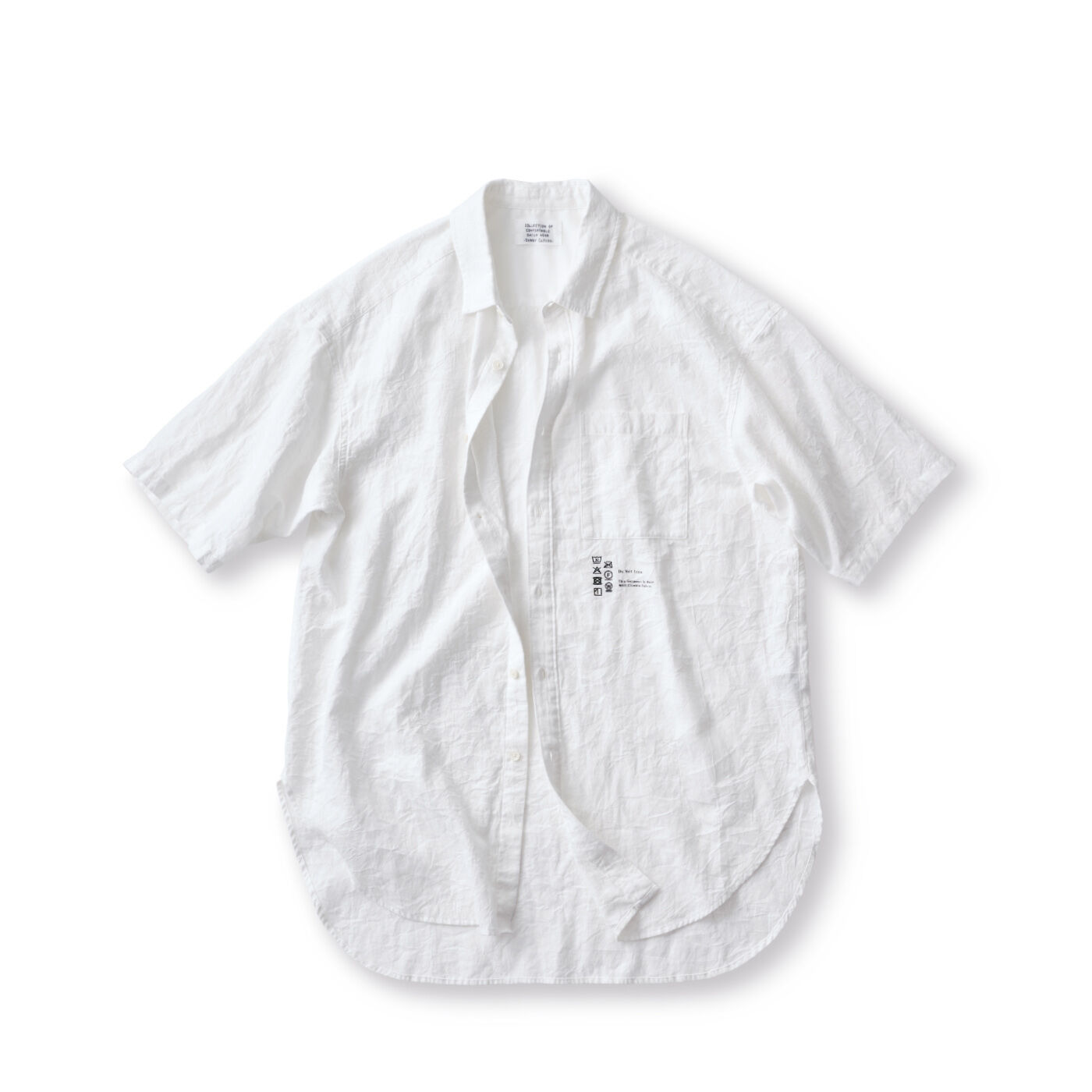 サニークラウズシワっとロングシャツ〈メンズ〉