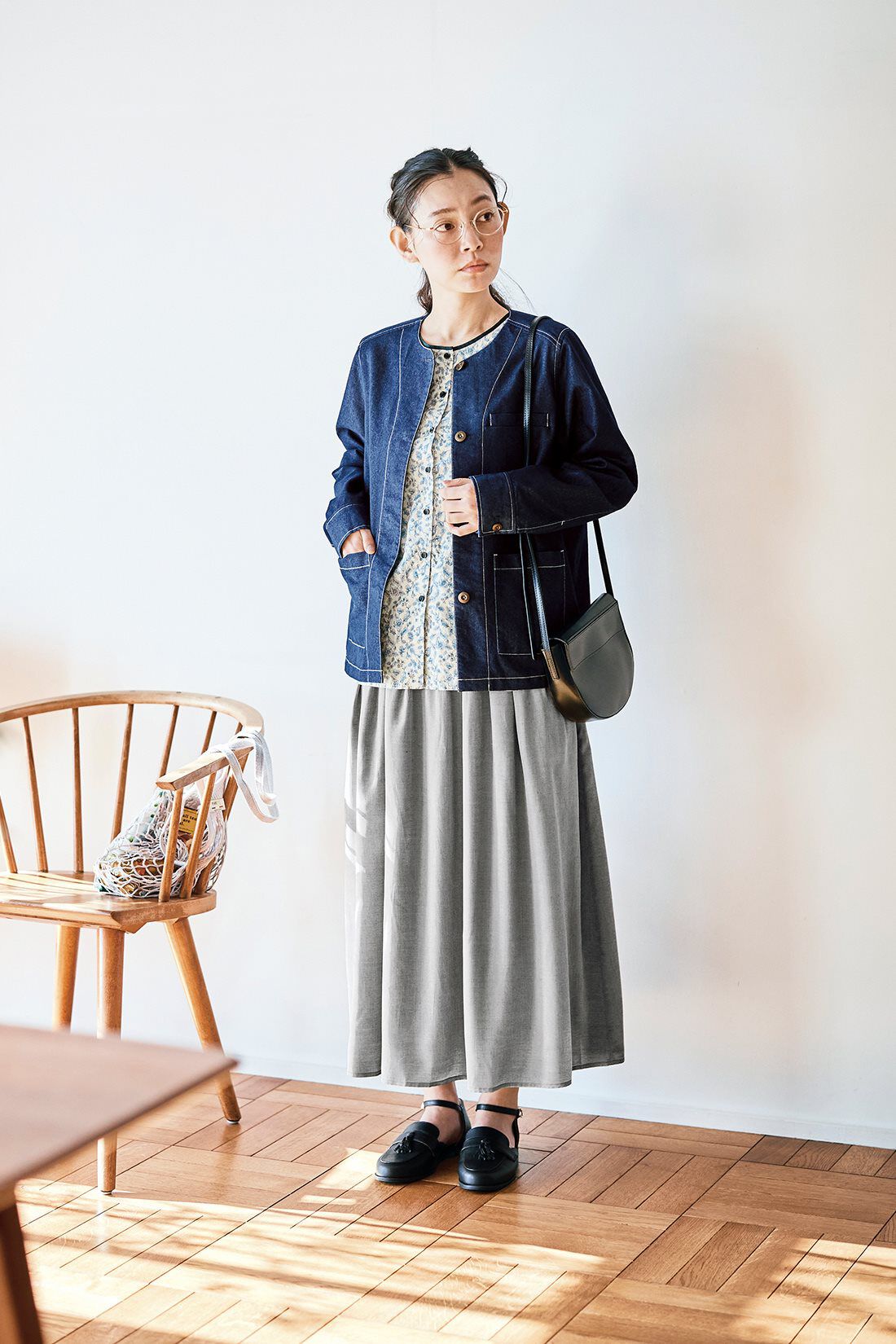 and myera|ａｎｄ　ｍｙｅｒａライトなジージャンのコーディネート