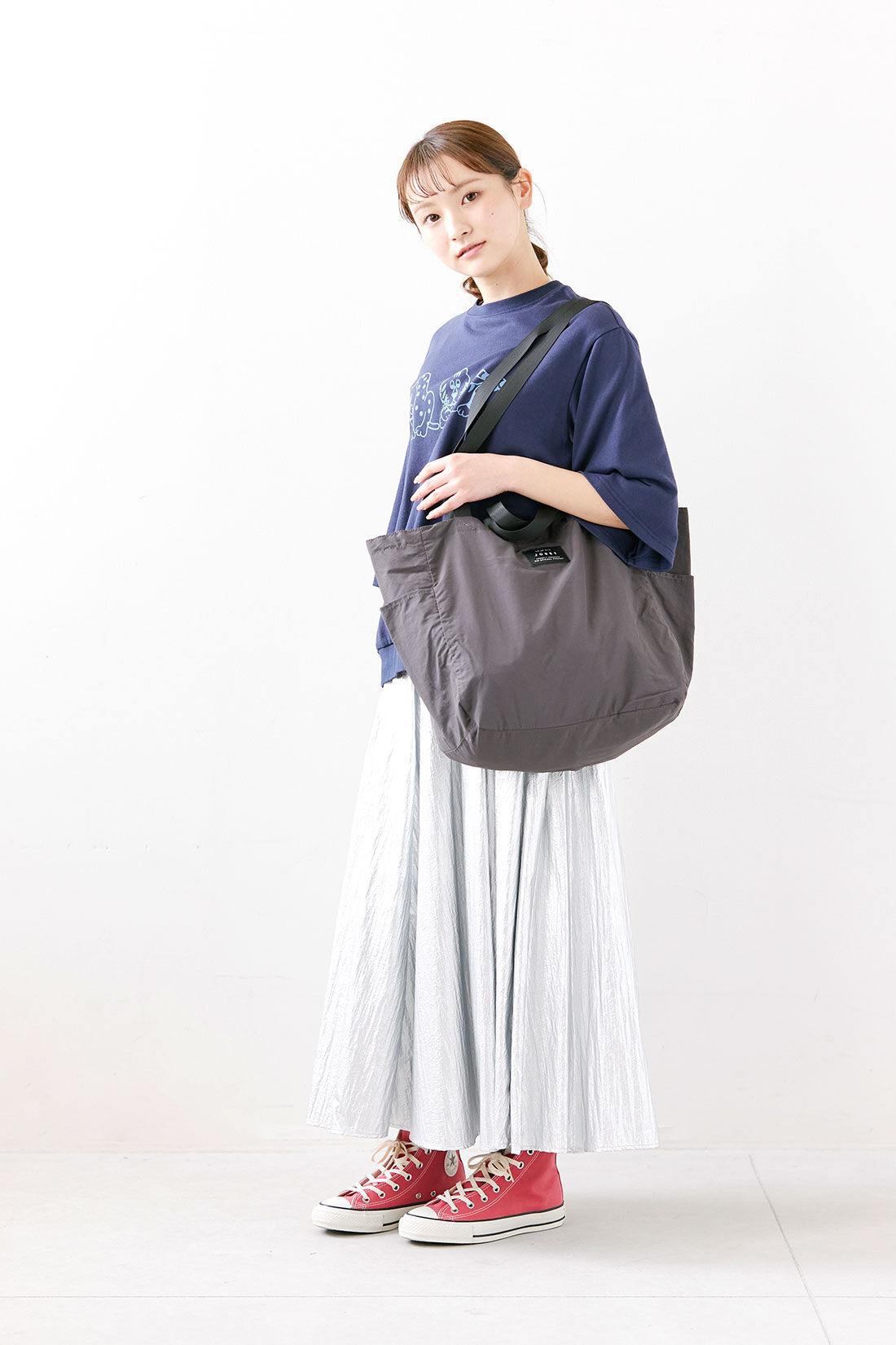 シロップ．|【WEB限定】ふわかる２ーＷＡＹトート【シロップ．バスケット】|3.ダークグレー