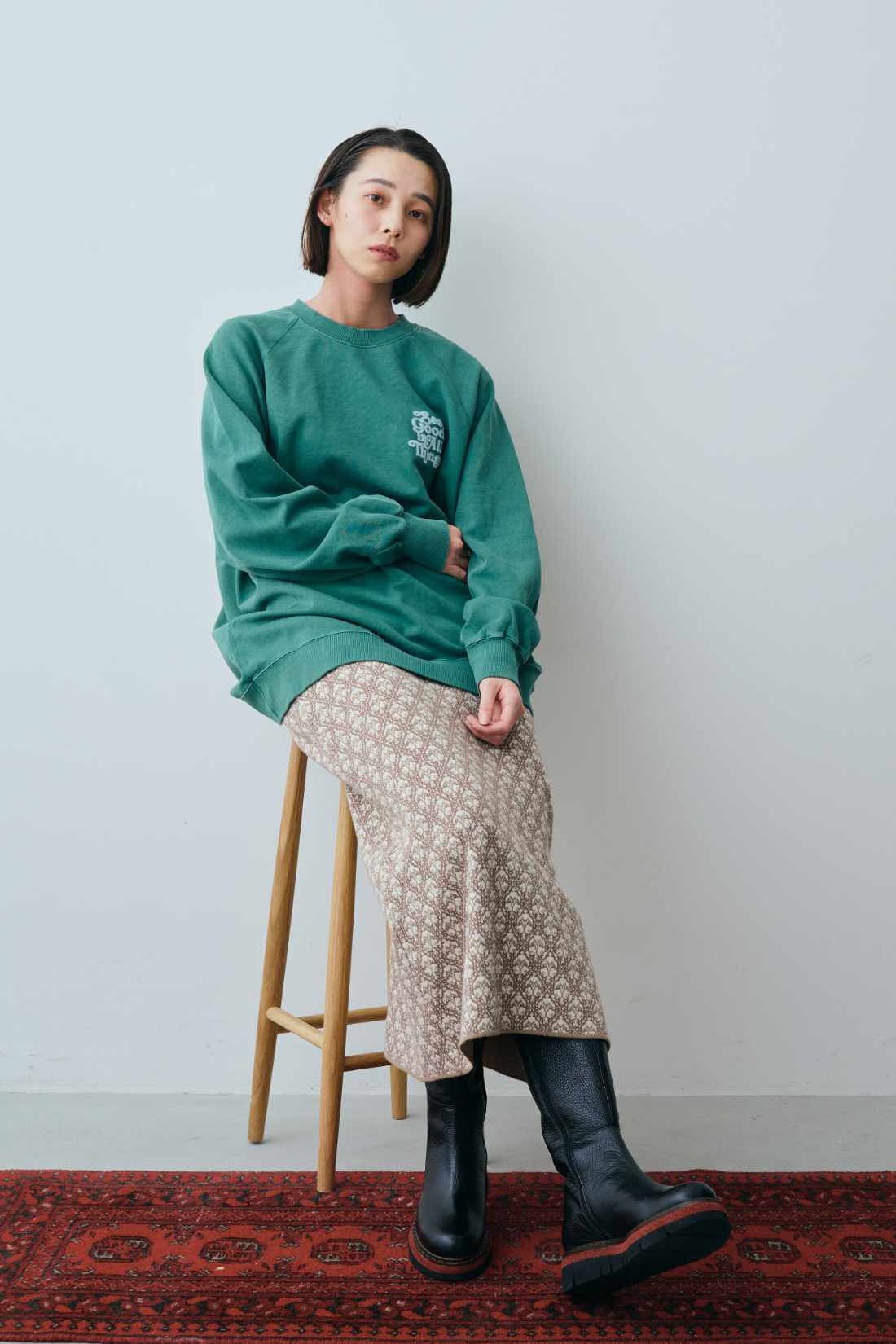 fashion special|【WEB限定・特急便】MEDE19F 〈SELECT〉 【CORSO ROMA】　ブーツ　1150|モデル身長：168cm