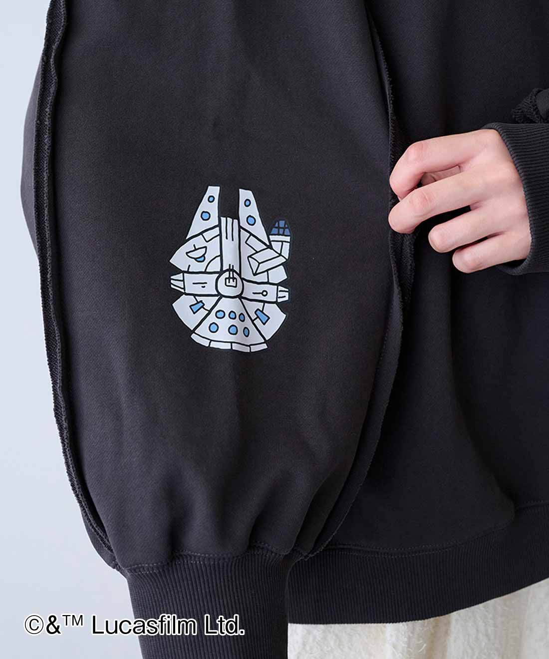 MEDE19F|MEDE19F　STAR WARS クラフト感ただようヨーダ/スウェット〈ブラック〉
