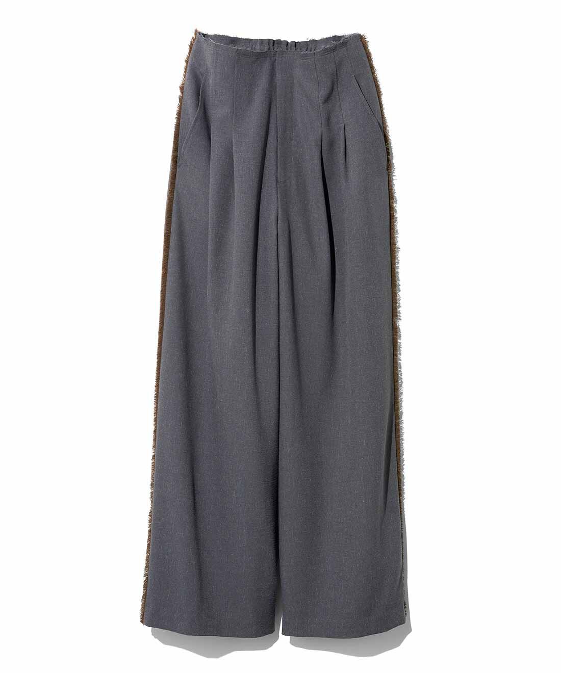 MEDE19F|MEDE19F　フリンジ遣いのカットオフパンツ