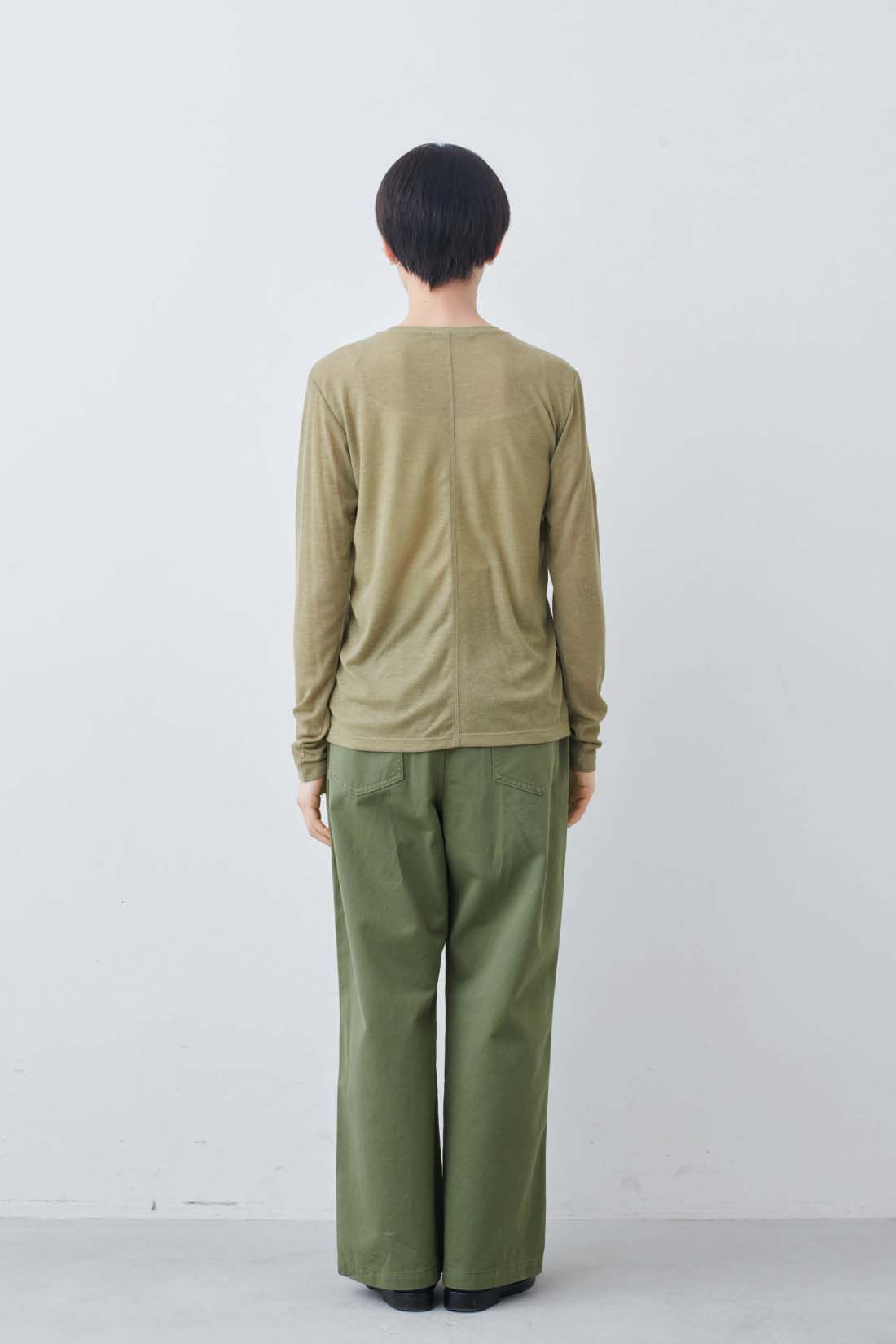THREE FIFTY STANDARD|シアーなカットソートップスの会のコーディネート