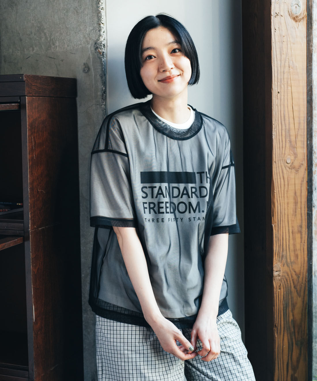 THREE FIFTY STANDARD|THREE FIFTY STANDARD　シアーなオーバーTシャツの会