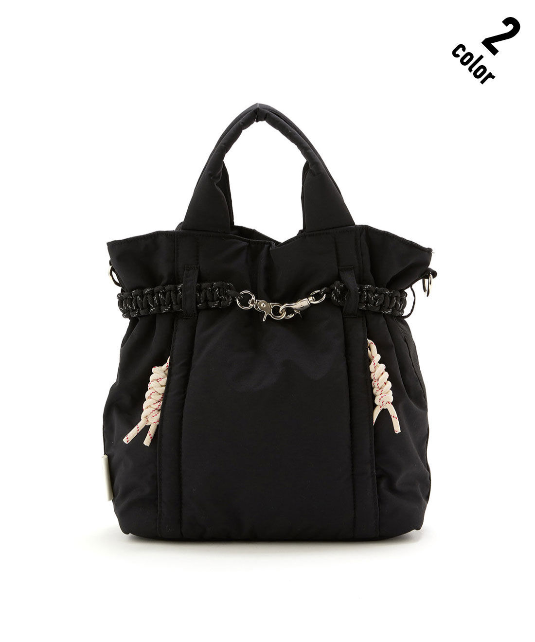 フェリシモファッションニュース|CONTROL FREAK ナイロンコードベルトトート【WEB LIMITED ITEMS】|1.ブラック