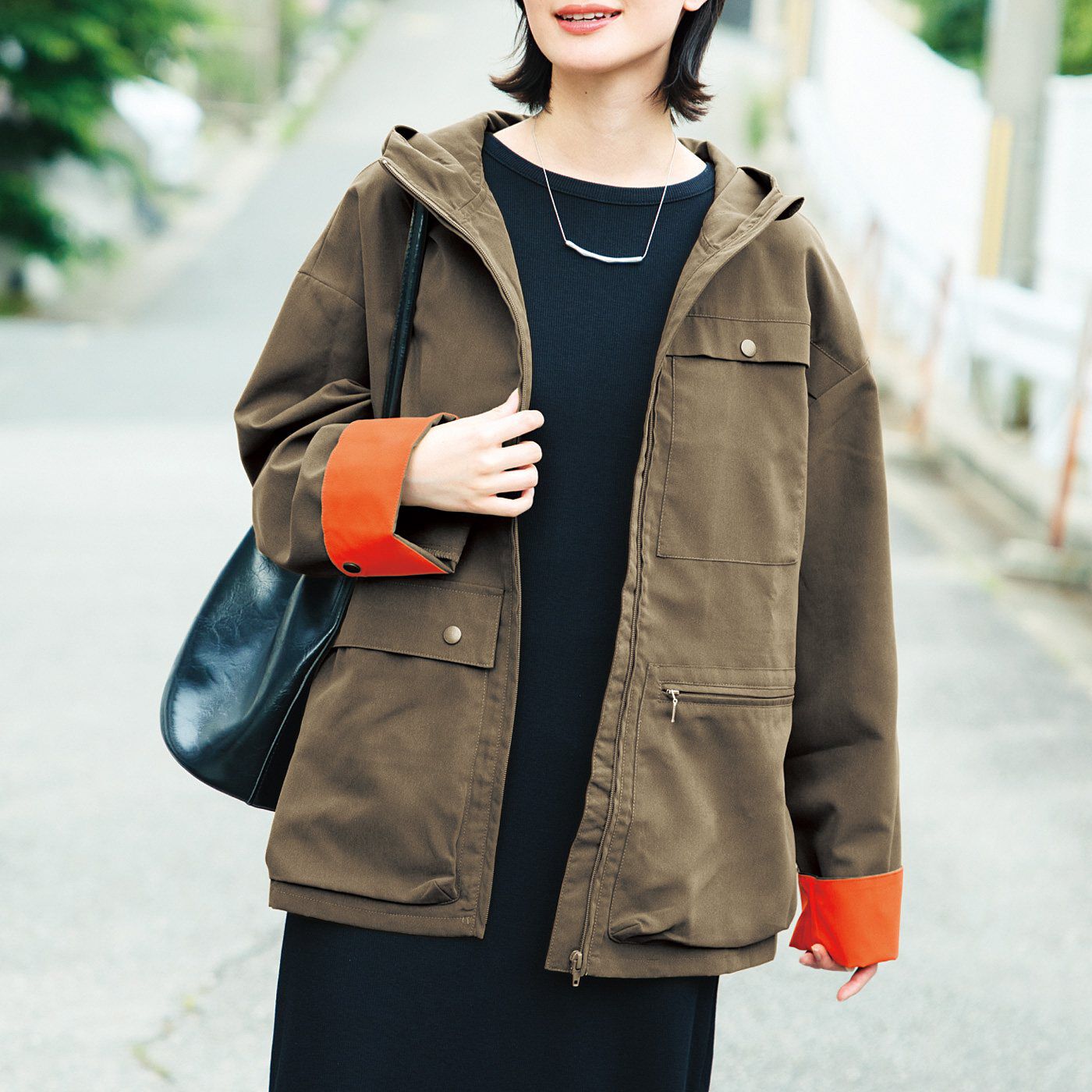 フェリシモギフトショップ | スタイリストりさ&times;UP.deもしもの時に着られるバッグ撥水ジャケット