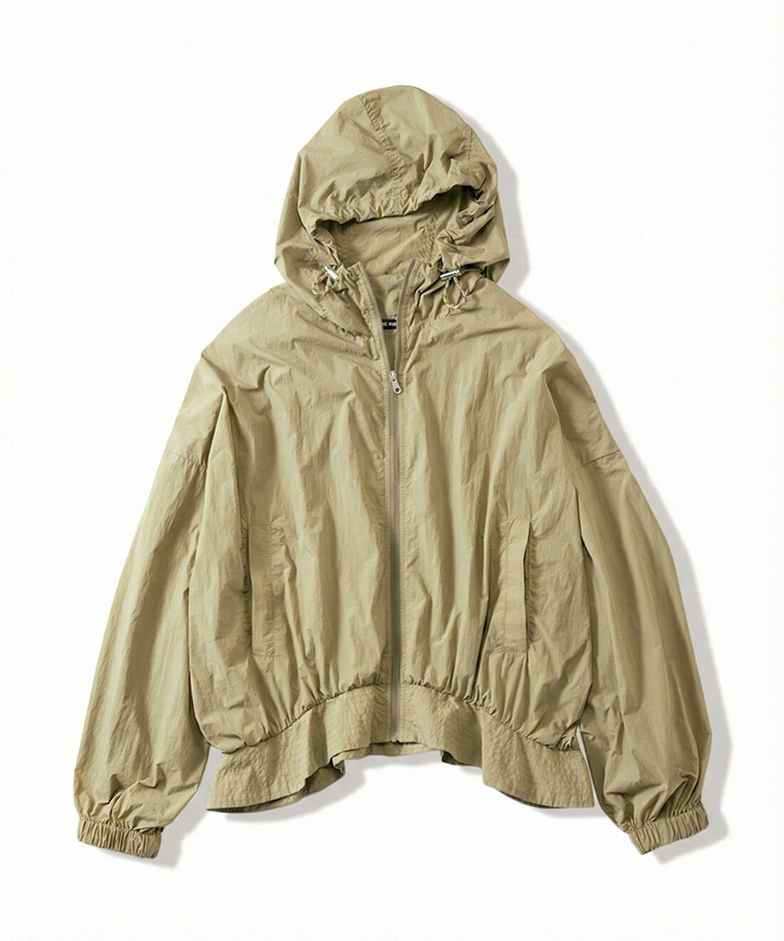 Live in  comfort|リブ イン コンフォート　くぼっち★とコラボ 着ていないみたいな軽やかさ！ すそフレアーが上品な UVカット撥水ブルゾン〈ベージュ〉