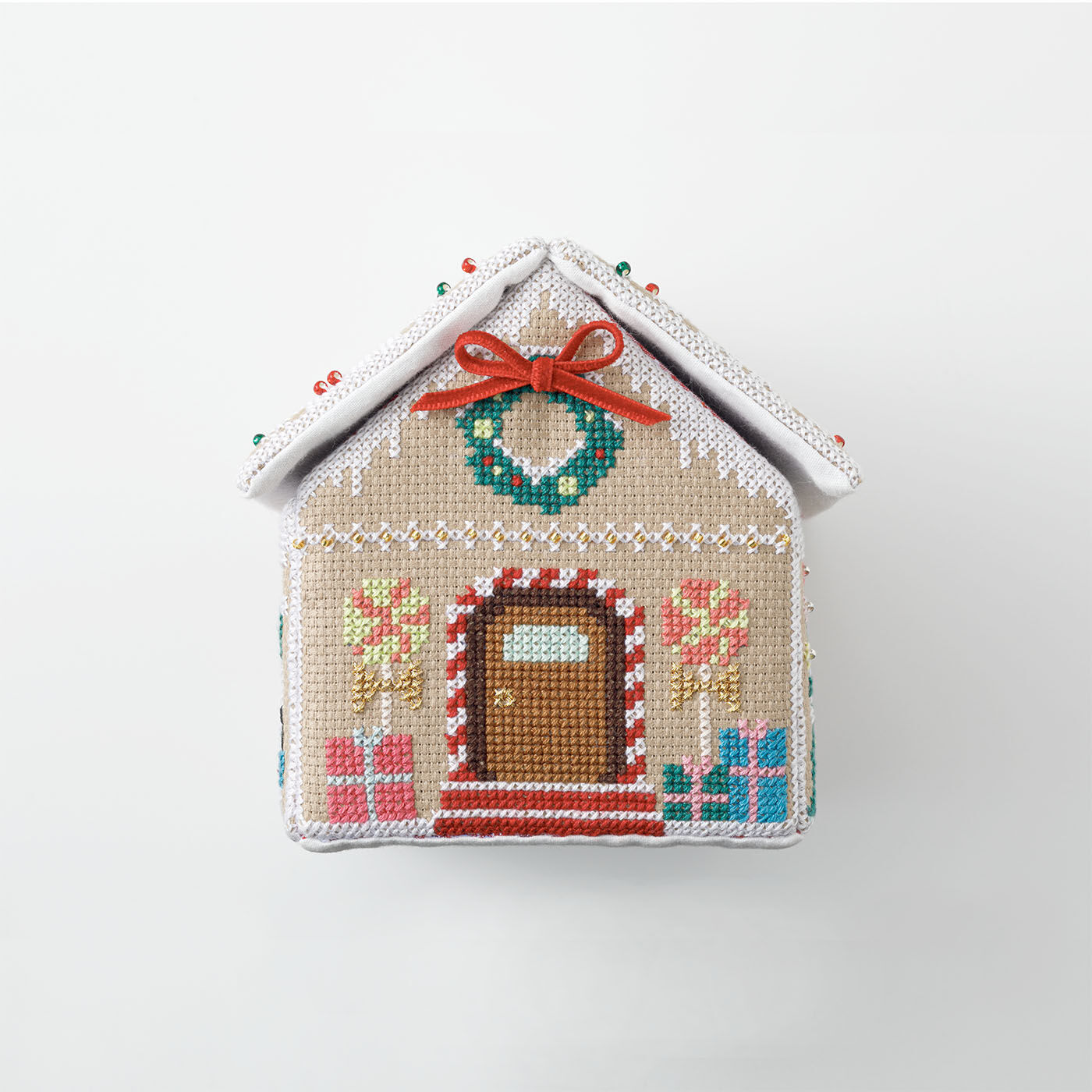 クチュリエ|【タイプが選べる】クリスマスのあこがれを詰め込んで クロスステッチで作るジンジャーブレッドハウス