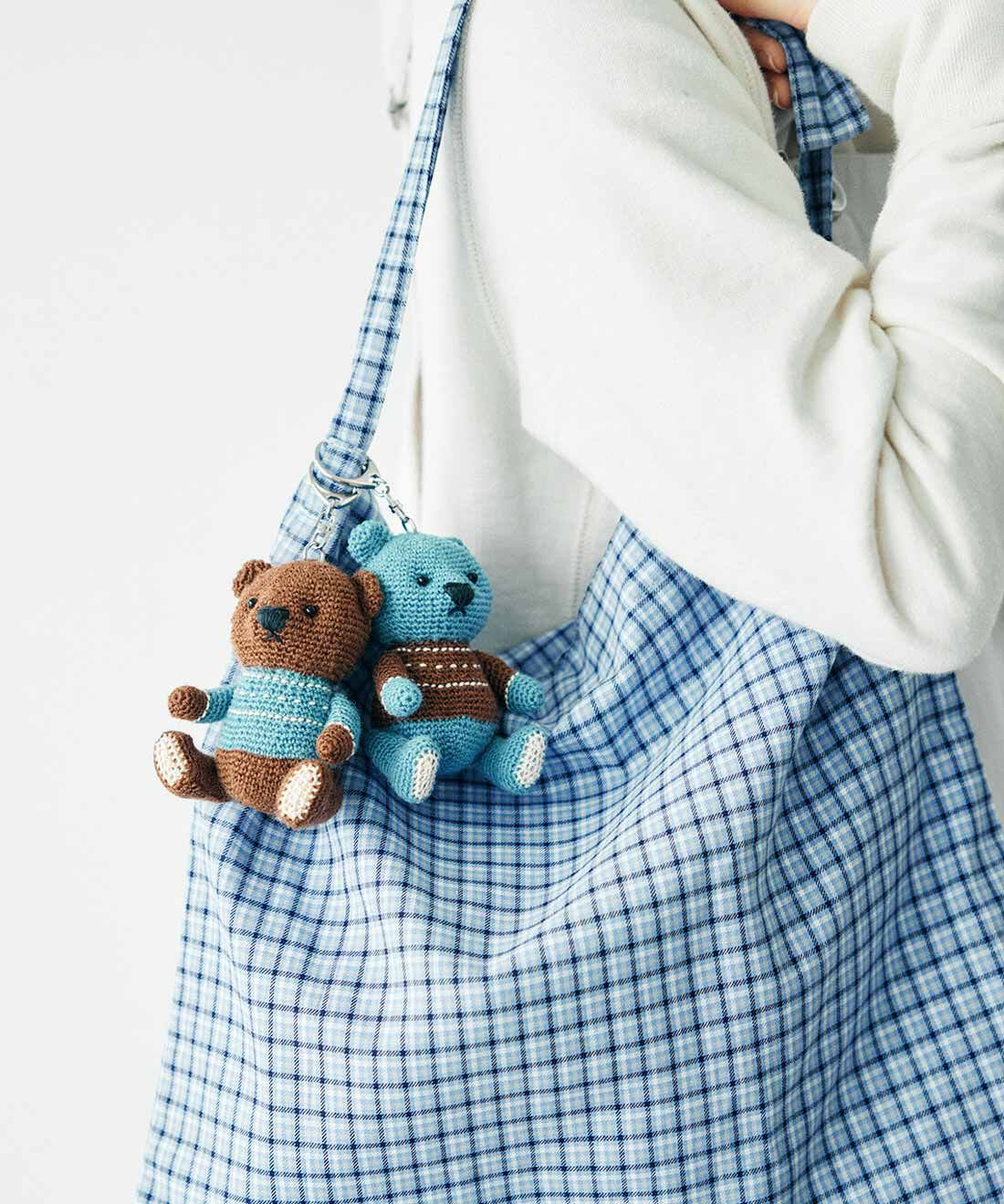 クチュリエ|ハッピートイズ やさしさつなぐ ぬくもりたっぷりミニくまちゃん 編みぐるみ 材料付きセット