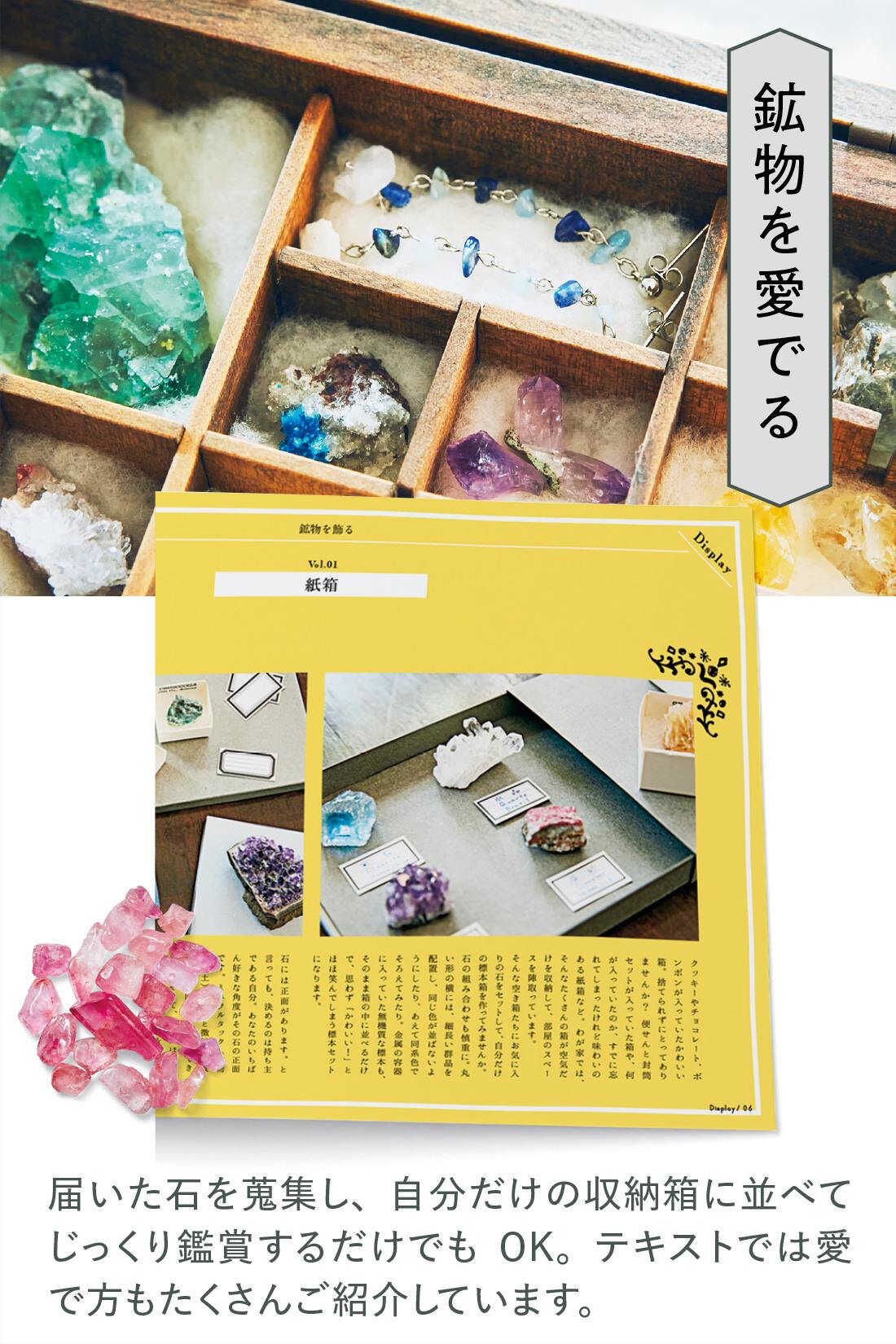 ミニツク|【タイプが選べる】きらら舎コラボ 触れて知って魅せられる ときめく鉱物レッスンプログラム|※この写真内の、アクセサリー以外の鉱物はお届け内容に含まれません。