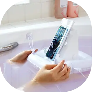 防水スマートフォンスタンド