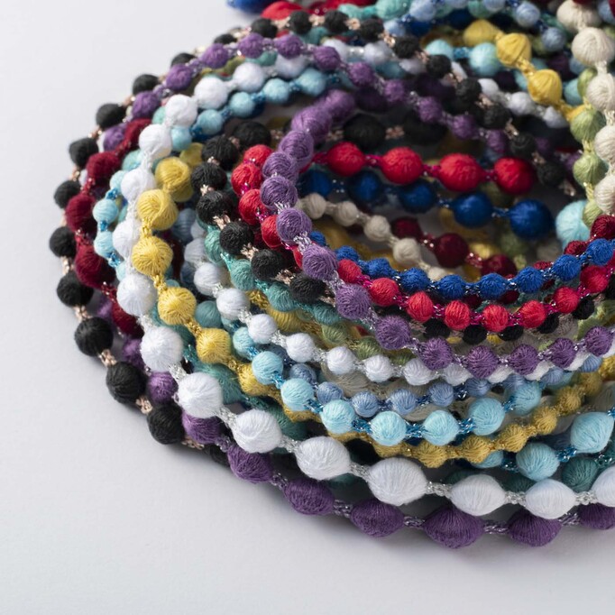 
誕生石カラー刺繍のネックレス
