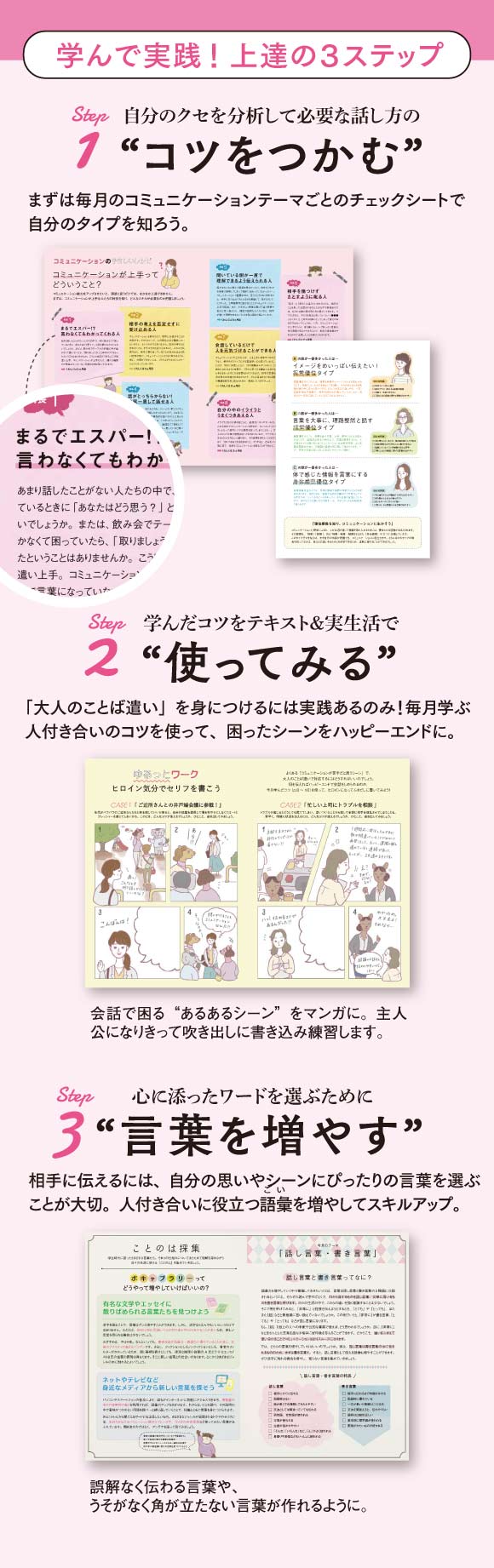 学んで実践！上達の3ステップ