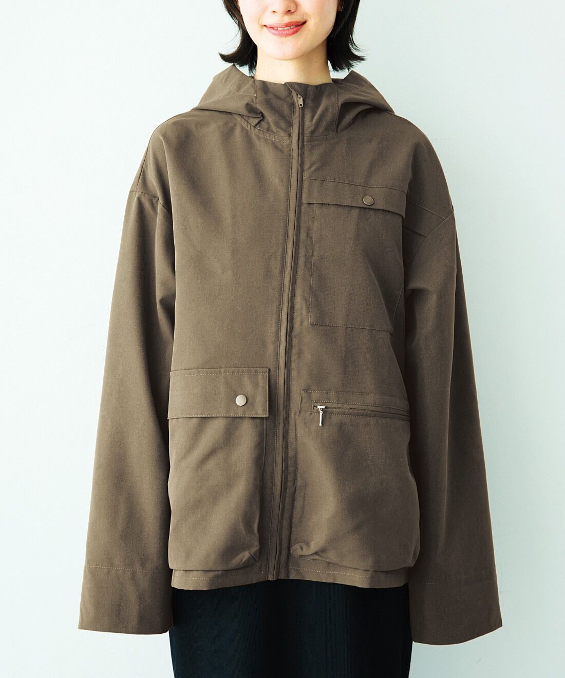 着られるバッグ撥水ジャケット8