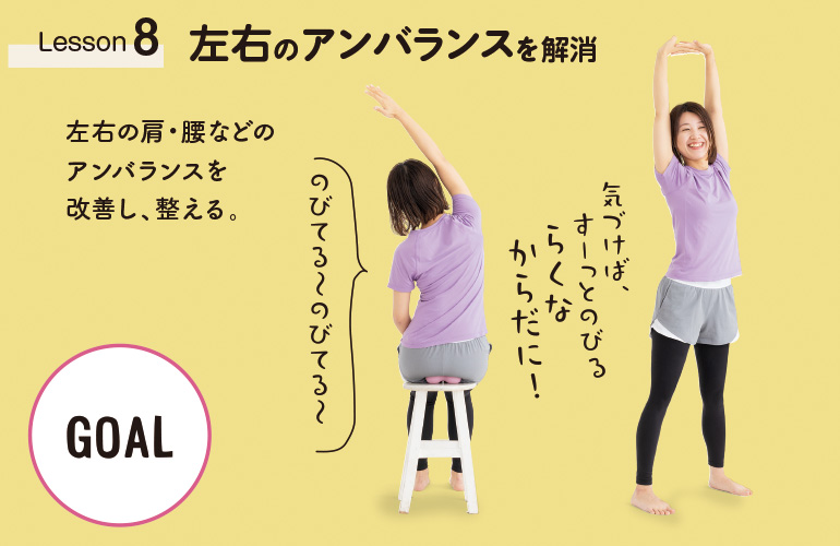 1回３分のストレッチでらくなからだを手に入れよう