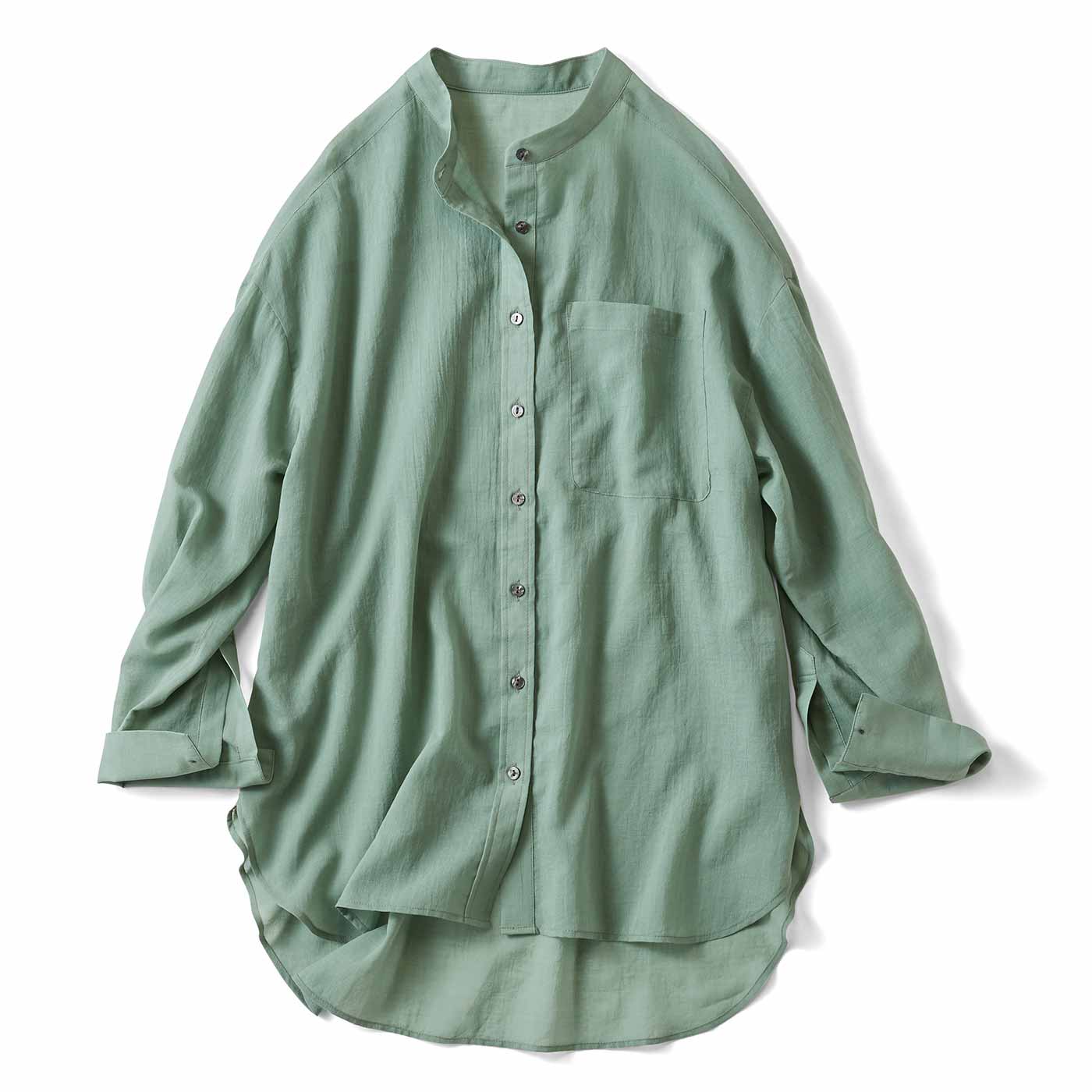 Live in  comfort|着こなし広がるコットンシアーシャツＧＲリブイン