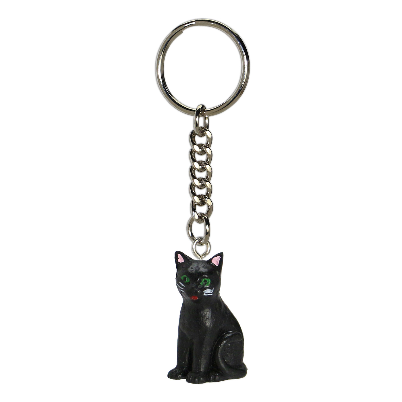 フェリシモの雑貨 Kraso|ALFRED FISCHER キーリング sitting cat〈ブラック〉